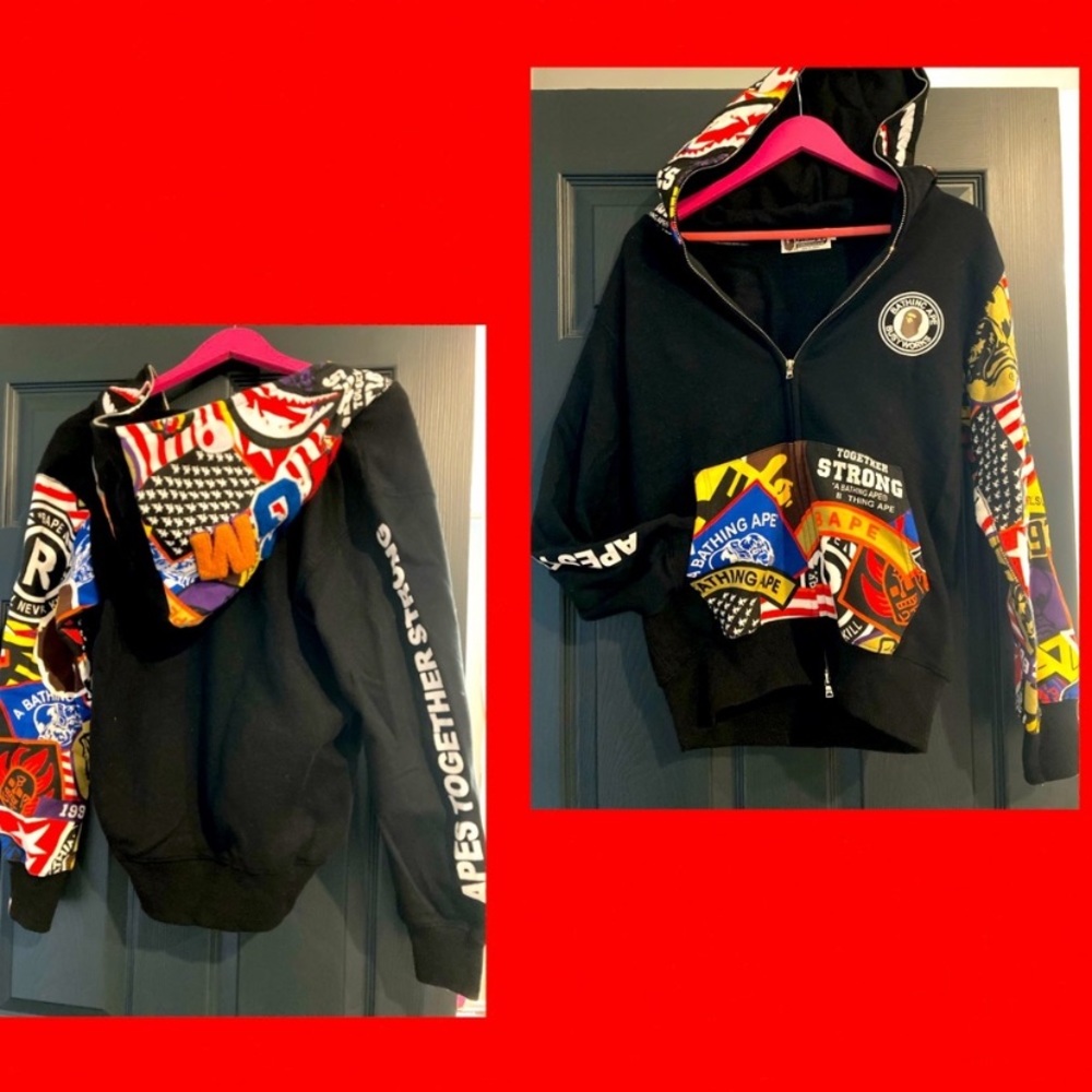 Bape Perfect Black Full Zip Up(Shark) + another😉